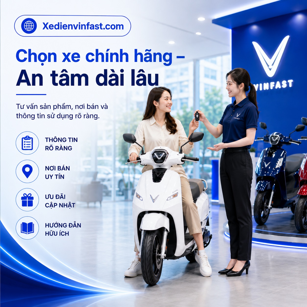 Mua xe chính hãng, an tâm sử dụng